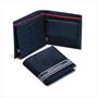 View Dark blue nylon wallet with two notes compartments, three card slots and a section for coins. Velcro-« closure. Material: nylon. Dimensions (L x H): 5.1&quot; x 3.7&quot;. Full-Sized Product Image 1 of 1